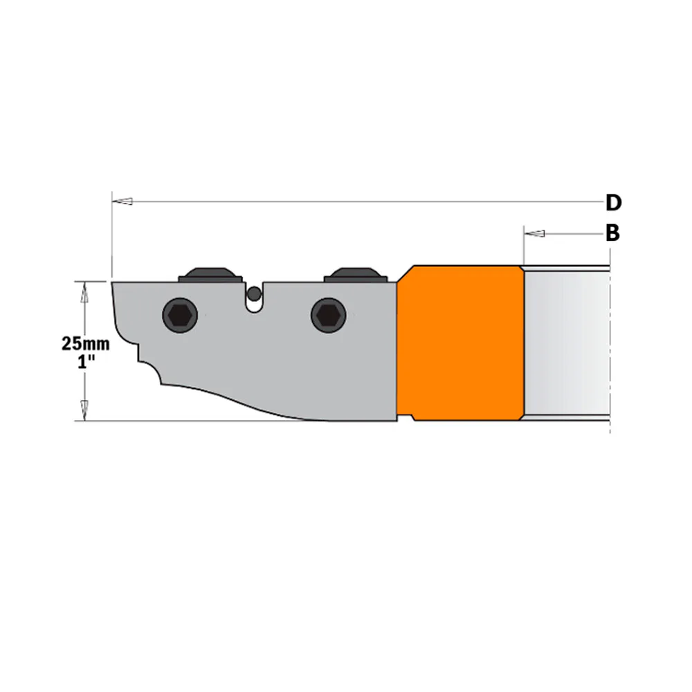 Skär CMT Orange Tools profilfräs (A) 2stk CMT Orange Tools