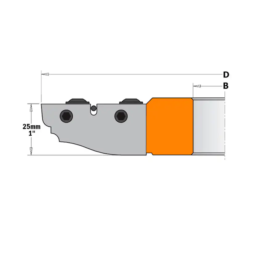 Skär CMT Orange Tools profilfräs (A) 2stk CMT Orange Tools