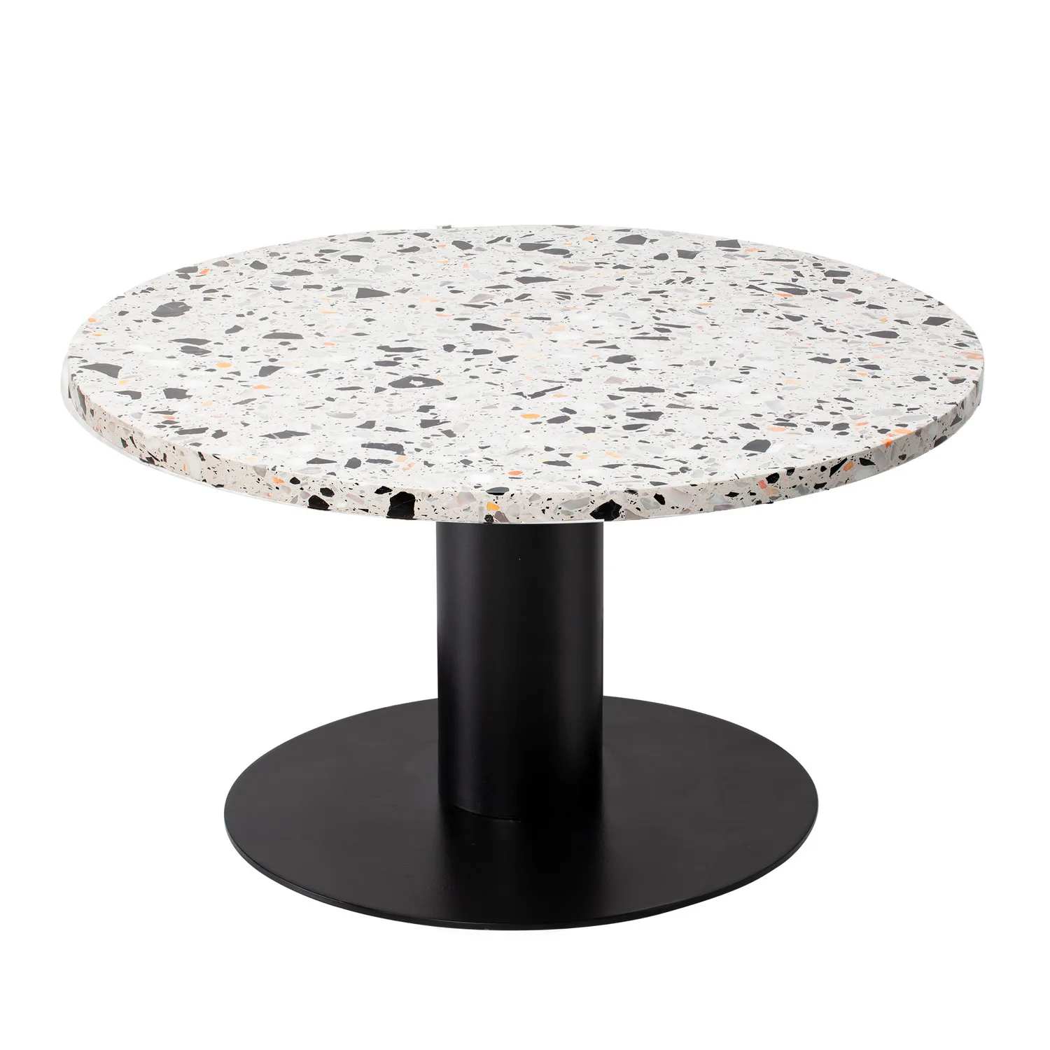 Pepo soffbord - Runt 85 - Svart / Cosmos Terrrazzo Svart/Cosmos Terrrazzo