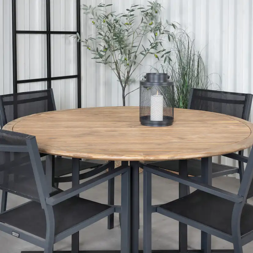 Matgrupp Venture Home Zurc med 4 Curz Stapelbara Matstolar