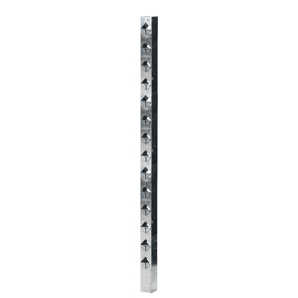 Staketstolpe Öckerö 1480mm varmgalv stål 70x70 Mellan Varmgalvaniserad, Höjd: 1480 mm