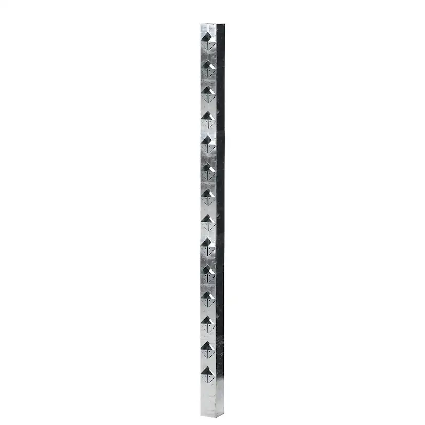 Staketstolpe Öckerö 1480mm varmgalv stål 70x70 Mellan Varmgalvaniserad, Höjd: 1480 mm