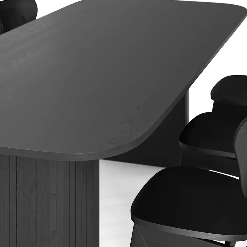 Matgrupp Bark Kopparbo Rektangulärt Matbord 240 cm med 6 Matstol Jerup