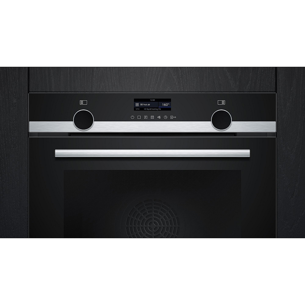Siemens Ugn- & Hällpaket iQ500 HB579GBR3 + iQ700 EX875LYV1E Induktionshäll Med Pyrolys Självrengöring och FlexInduction
