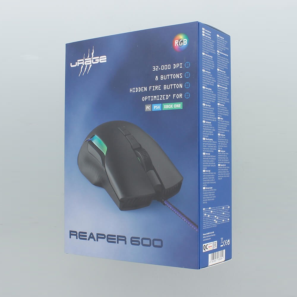 Mus Urage Gaming Reaper 600 Optisk 32000Dpi Svart