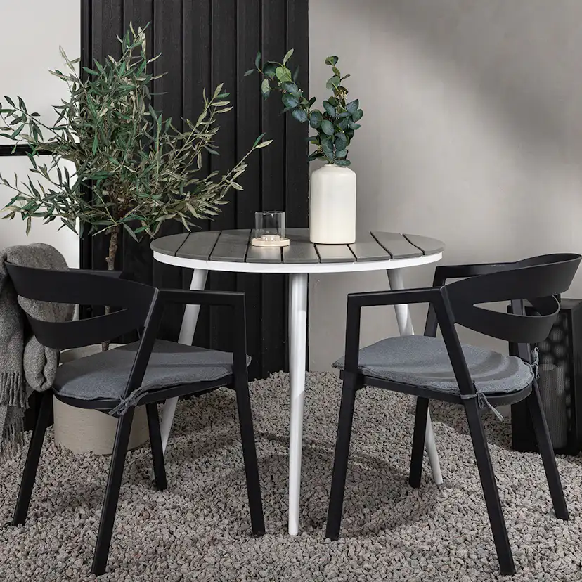 Cafégrupp Venture Home Break Ø90 cm med 2 Slit Stolar