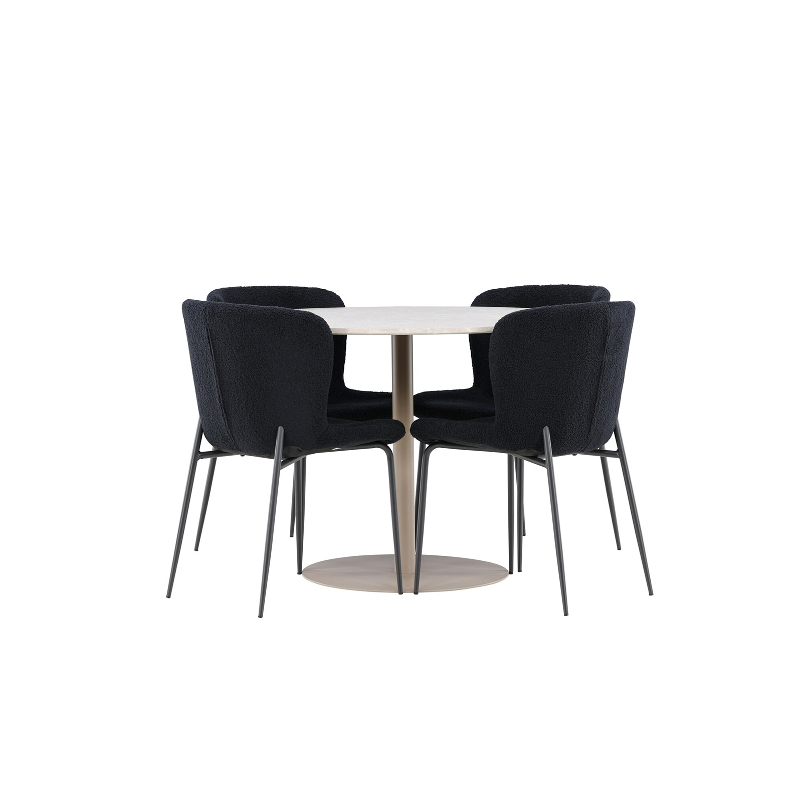 Matgrupp Venture Home Lycke Ø110 med 4 st Modesto Stolar
