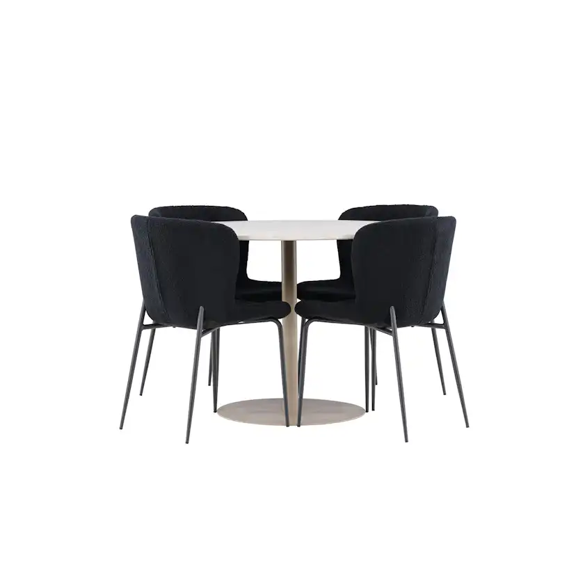 Matgrupp Venture Home Lycke Ø110 med 4 st Modesto Stolar