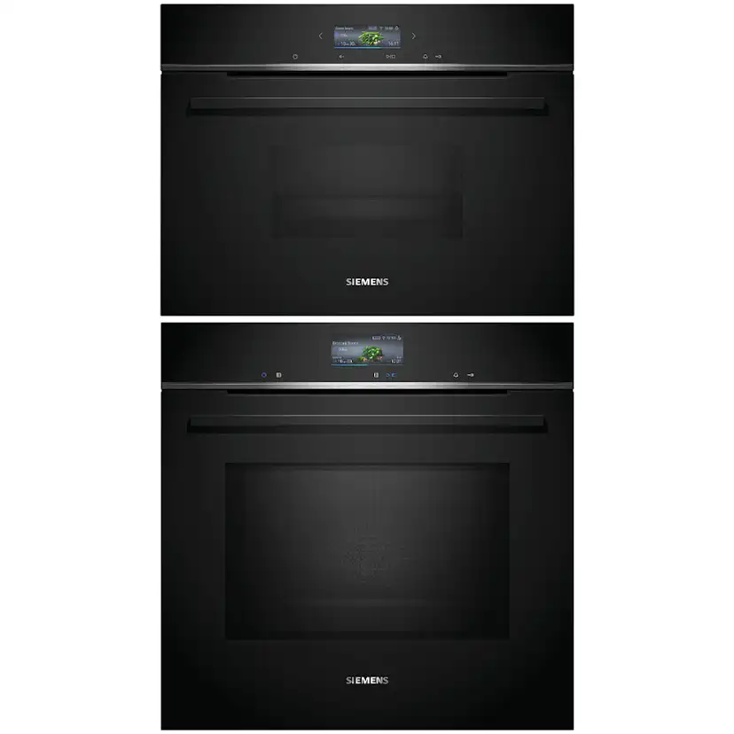 Ugn och Mikro Siemens iQ700 HM736G1B1 + CD714GXB1 Kombiugn Med Touchdisplay och Röststyrning