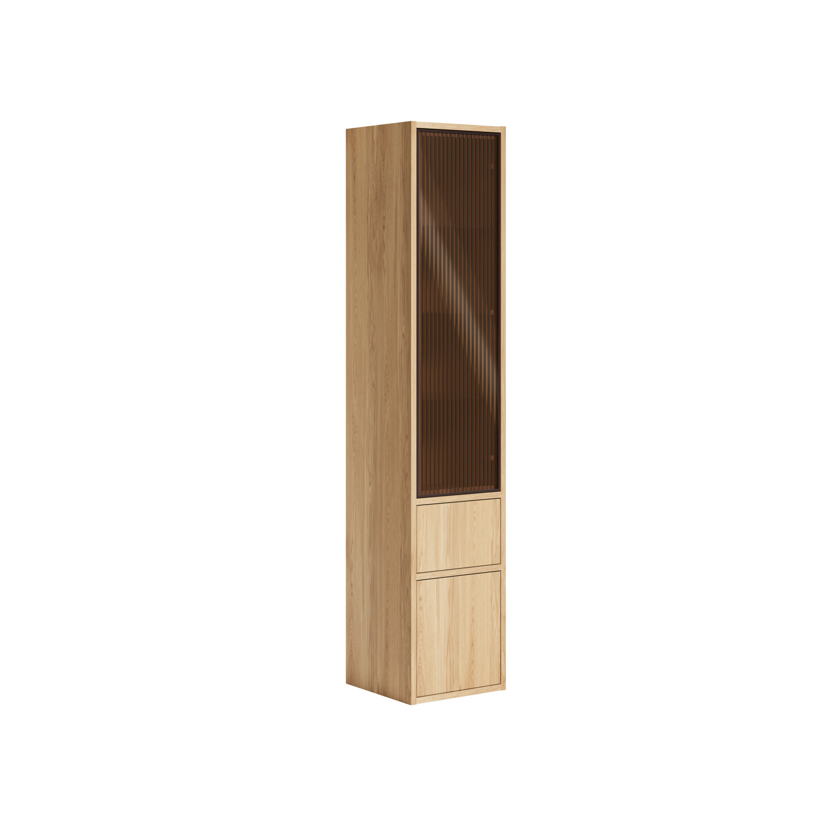 Högskåp Gustavsberg Ducentic 35 cm med Vitrindörr och 1 Låda