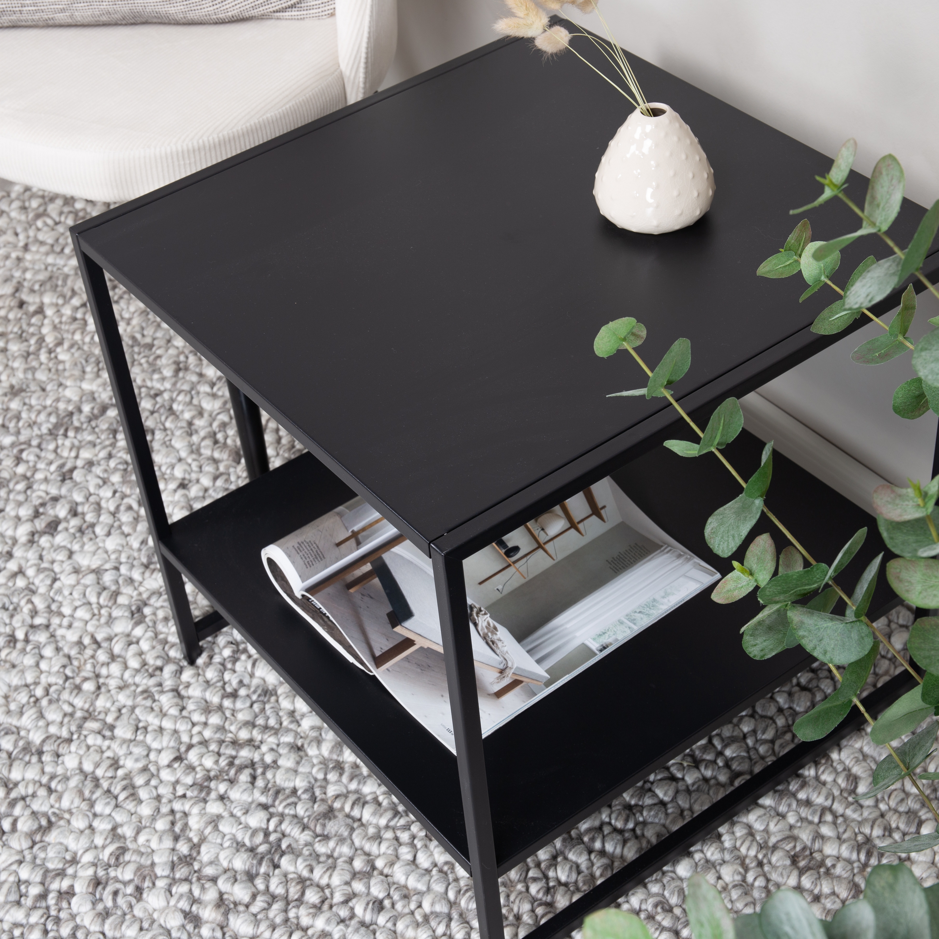 Sidobord Venture Home Staal med Hyllplan