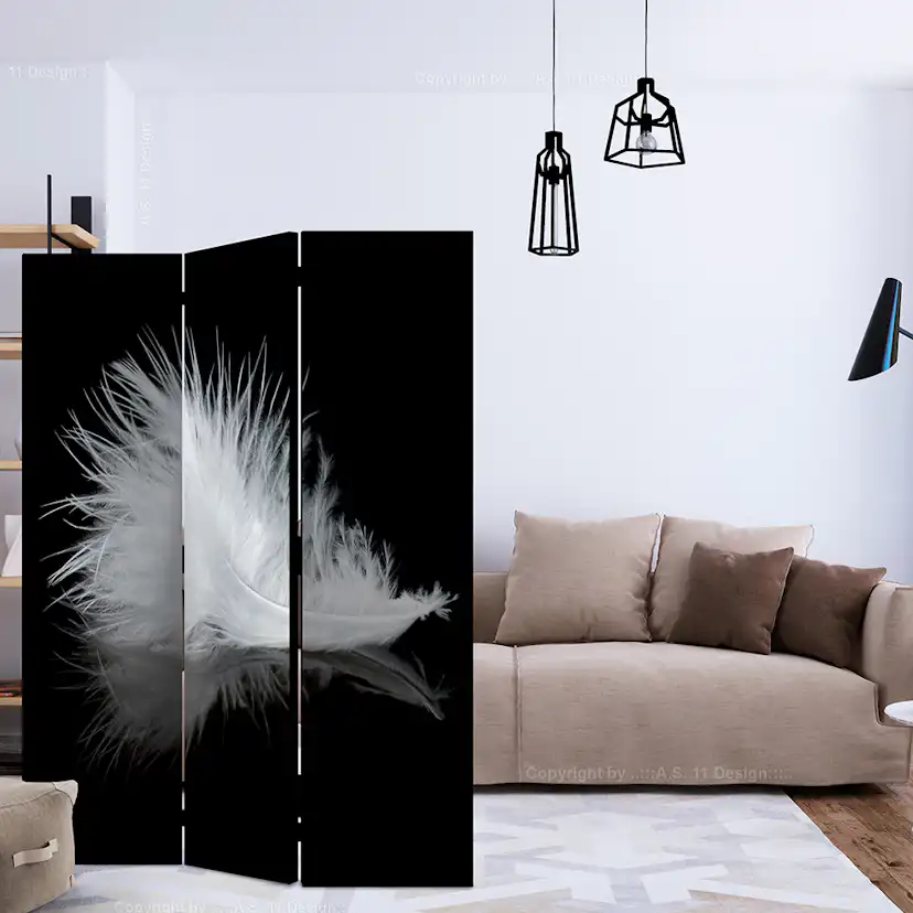 Rumsavdelare Skärmvägg Arkiio White Feather 135x172 cm