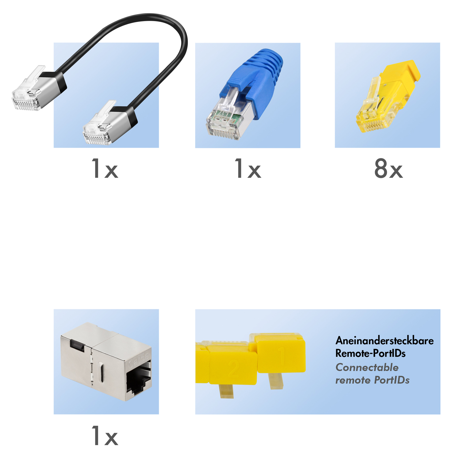 Nätverkskabeltestare och Portmappning LogiLink 3-in-1