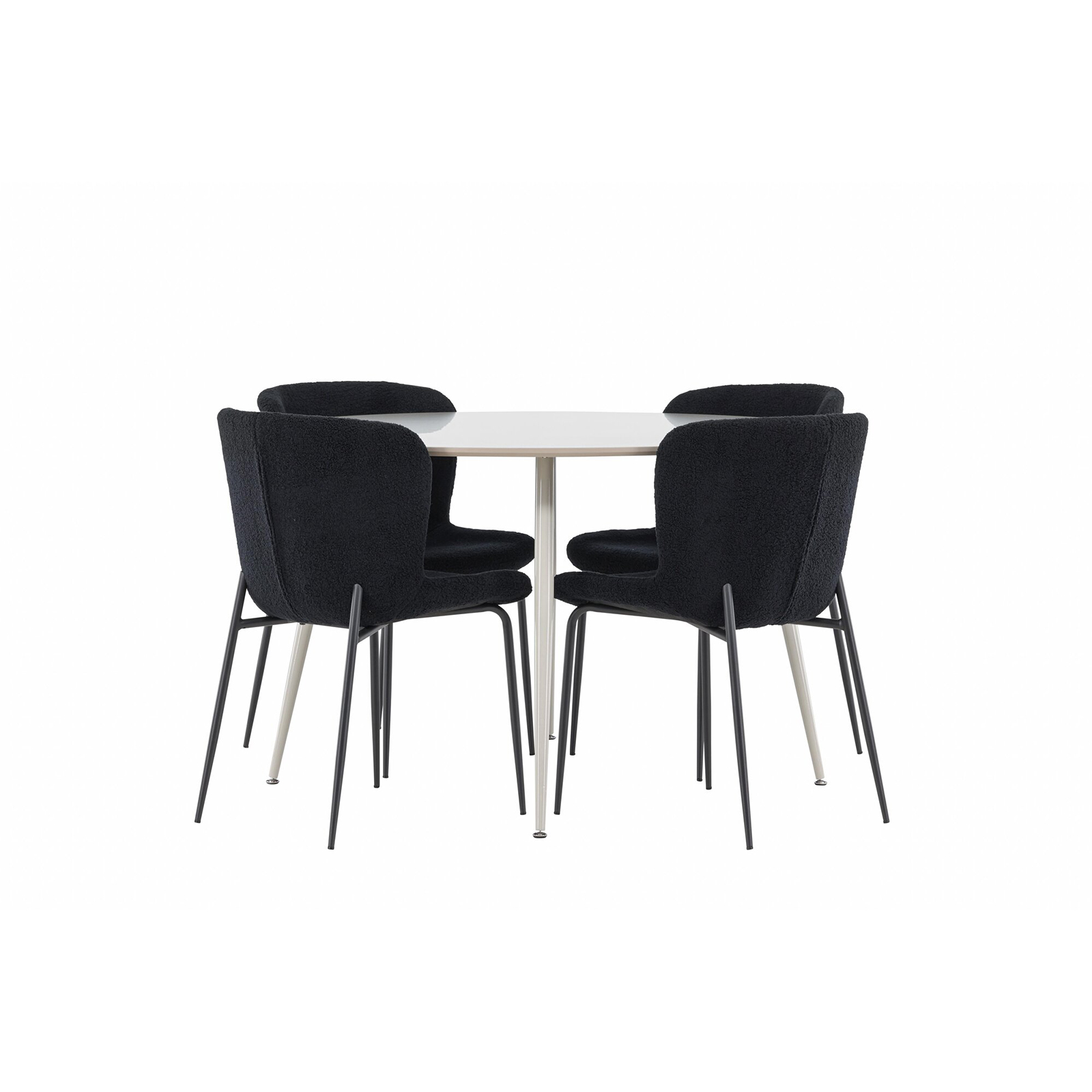 Matgrupp Venture Home Plaza Ø120 med 4 st Modesto Stolar