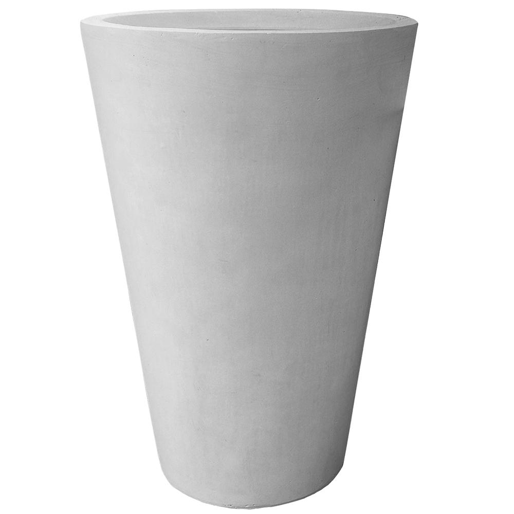 Kruka Lyfco Rund Hög Ljusgrå 1-pack 32 cm i diameter x 45 cm hög
