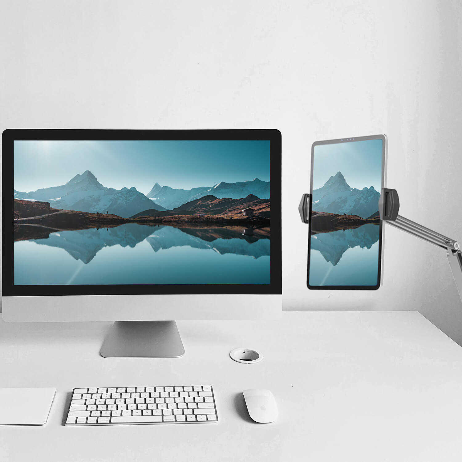 Flex Desire2 Arm Tablet-fäste för 12,9" Silver