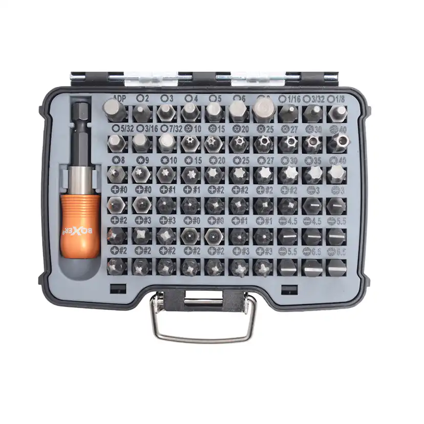 Bitsset Boxer 61-delar S2-stål