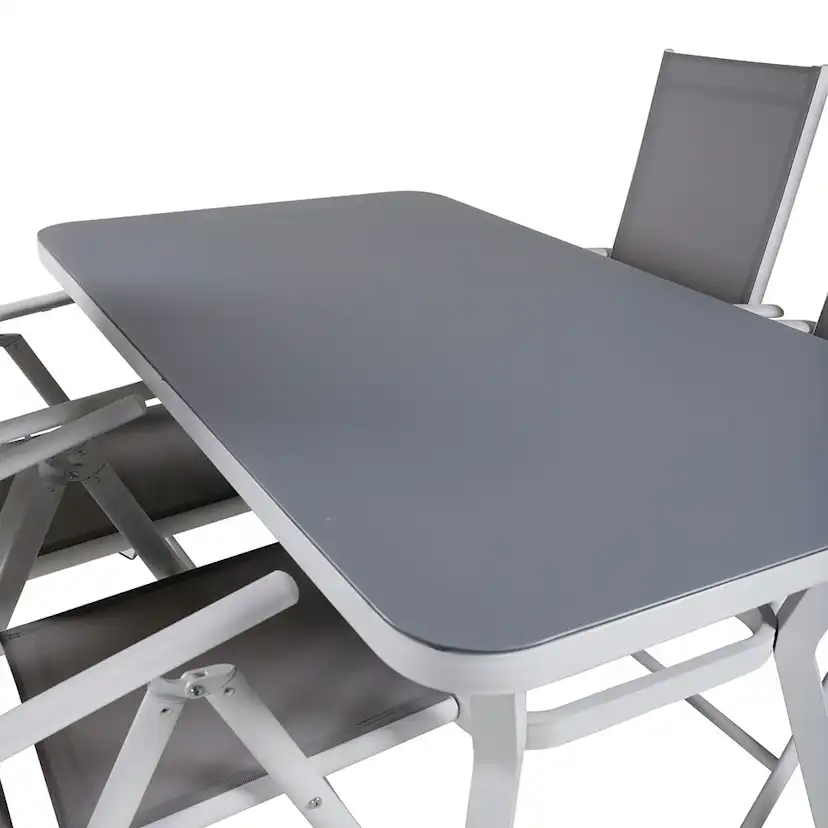 Matgrupp Venture Home Vyn med 4 Bend Matstolar