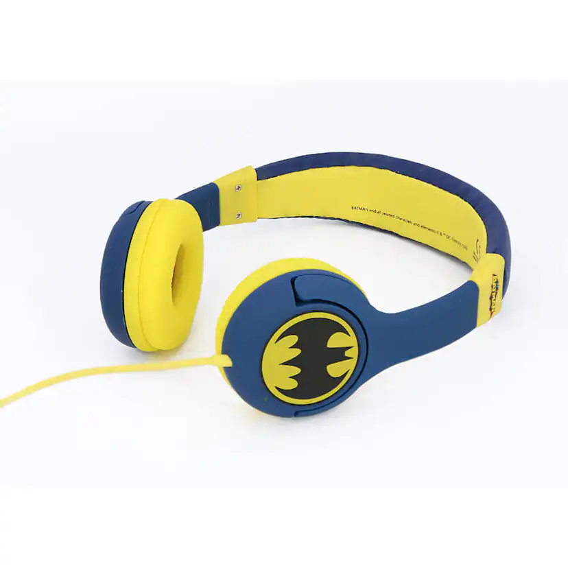 Hörlur BATMAN Junior On-Ear 85dB Blå Batlogo