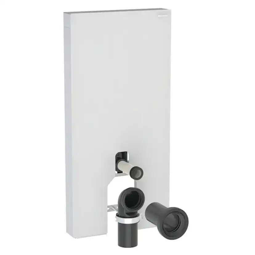 WC-Fixtur Geberit Monolith för Back-to-wall Toalettstol 101 cmxVit/Satinerat glas