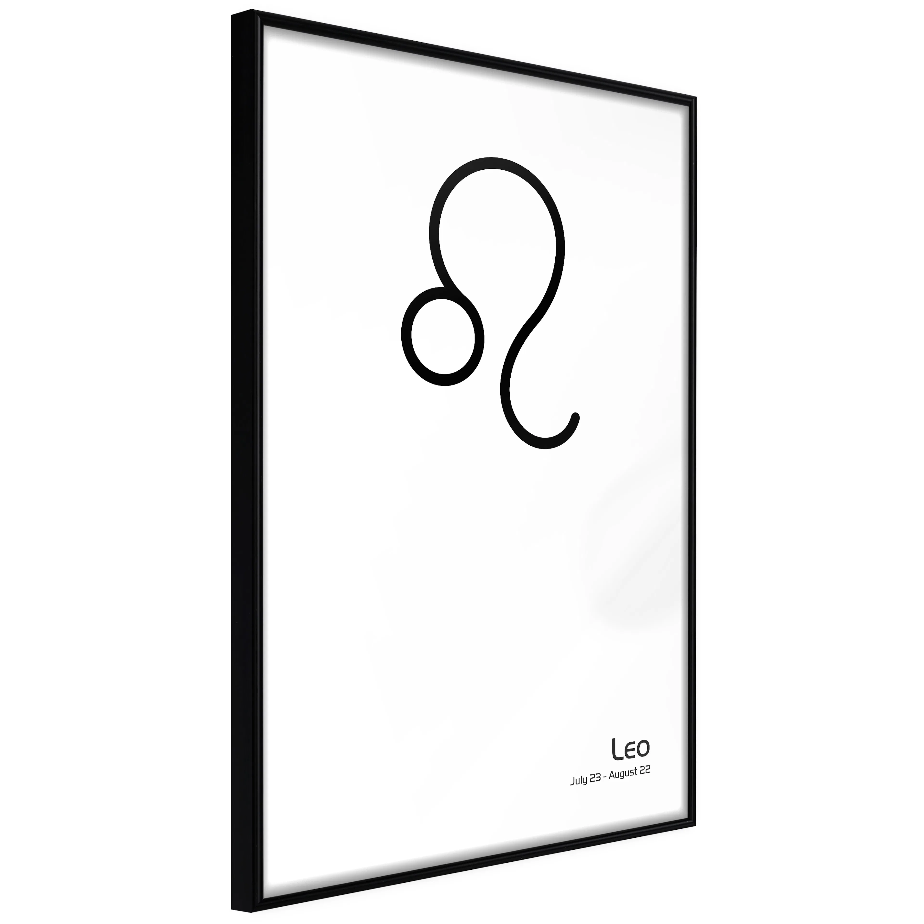 Affisch - Leo [Poster] 20x30 Svart ram, 20x30 cm