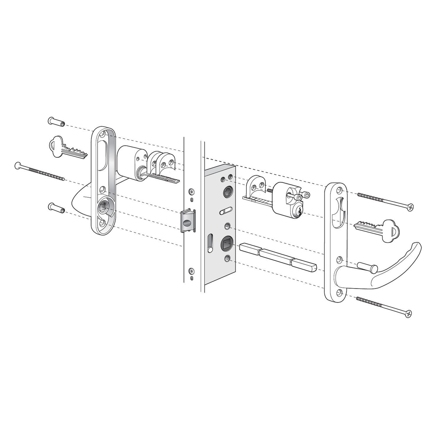 Tillbehör Svenska Fönsterdörrar för Cylinder In- och Utsida