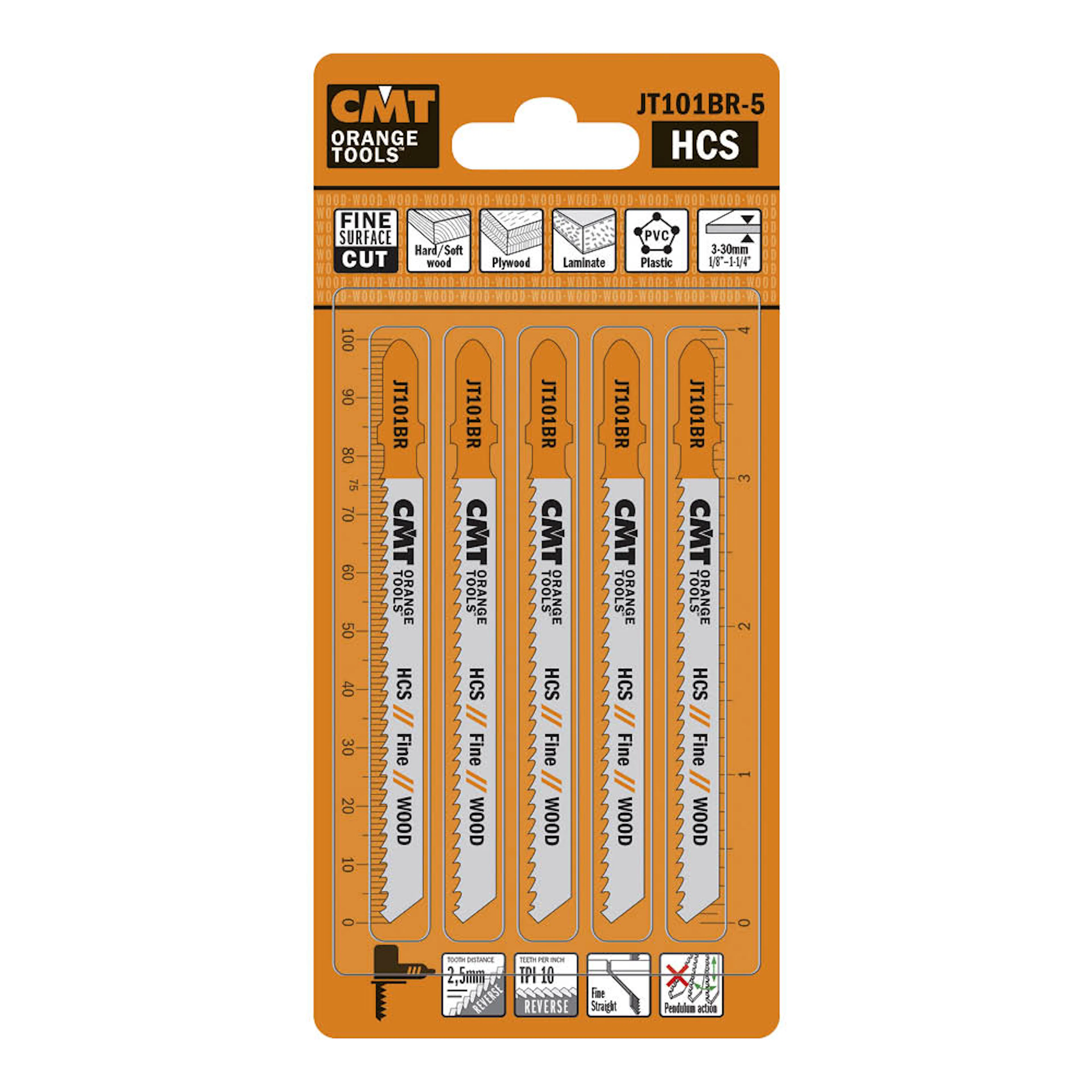 Sticksågblad CMT Orange Tools Trä 75mm HCS Fine JT101BR-25