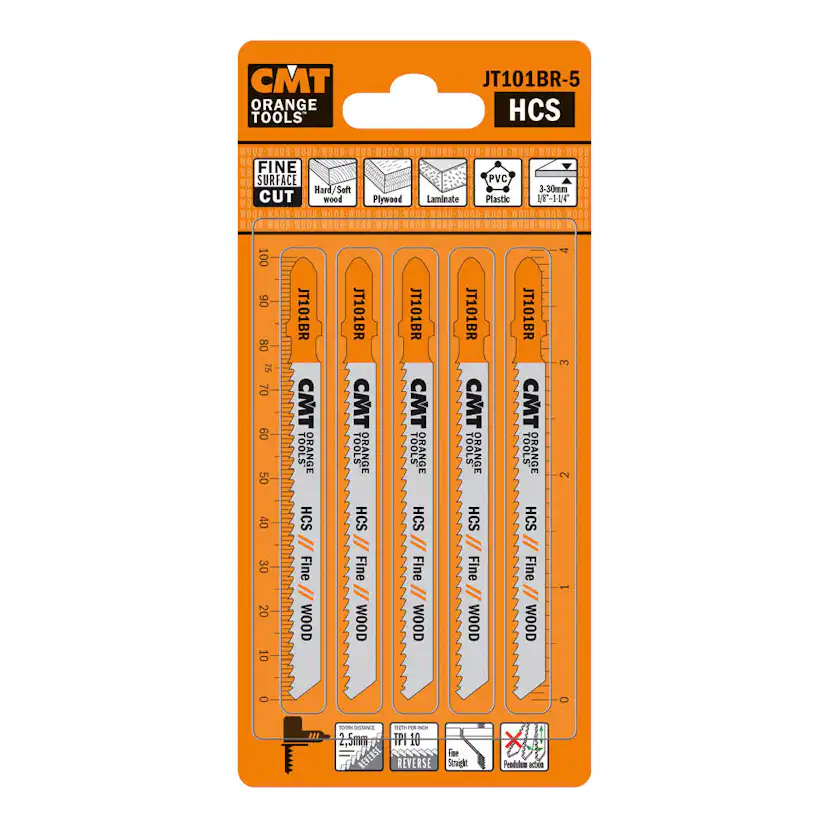 Sticksågblad CMT Orange Tools Trä 75mm HCS Fine JT101BR-25