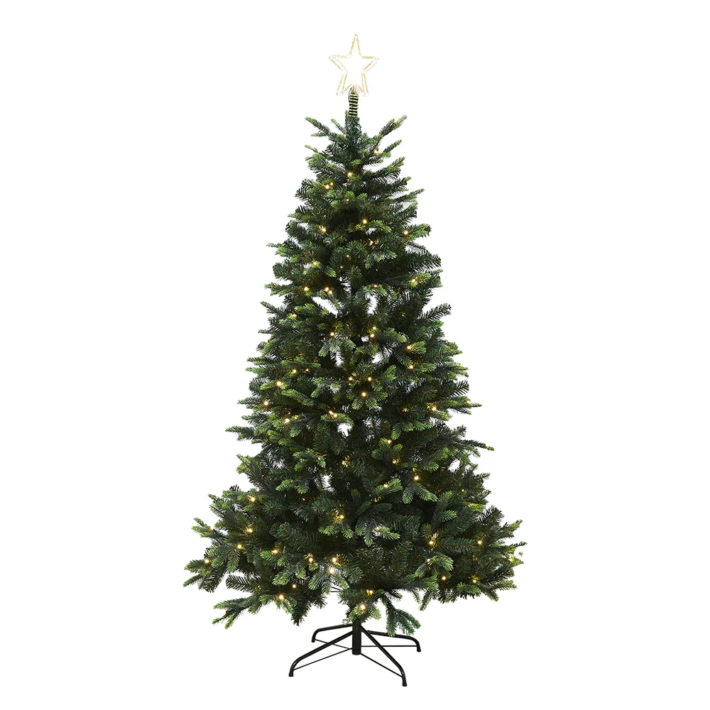 Plastgran Nordic Winter LED med Stjärna