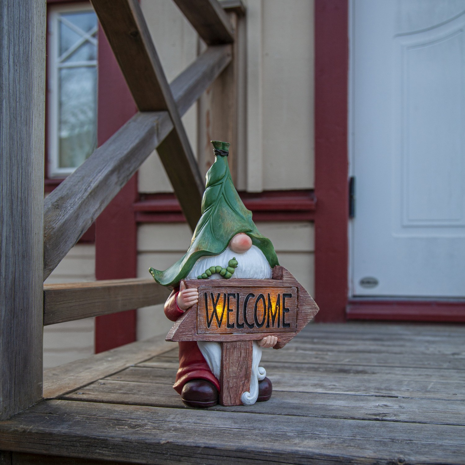 Solcellsdekoration Star Trading Gnomy Welcome