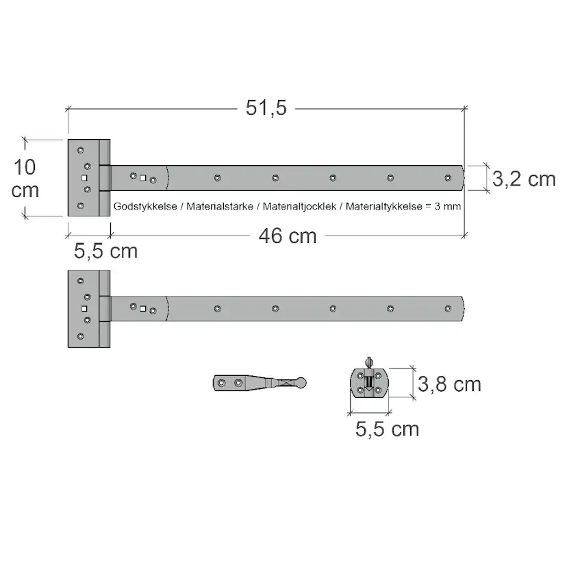 Enkelgrind PLUS Slot inkl. Beslag
