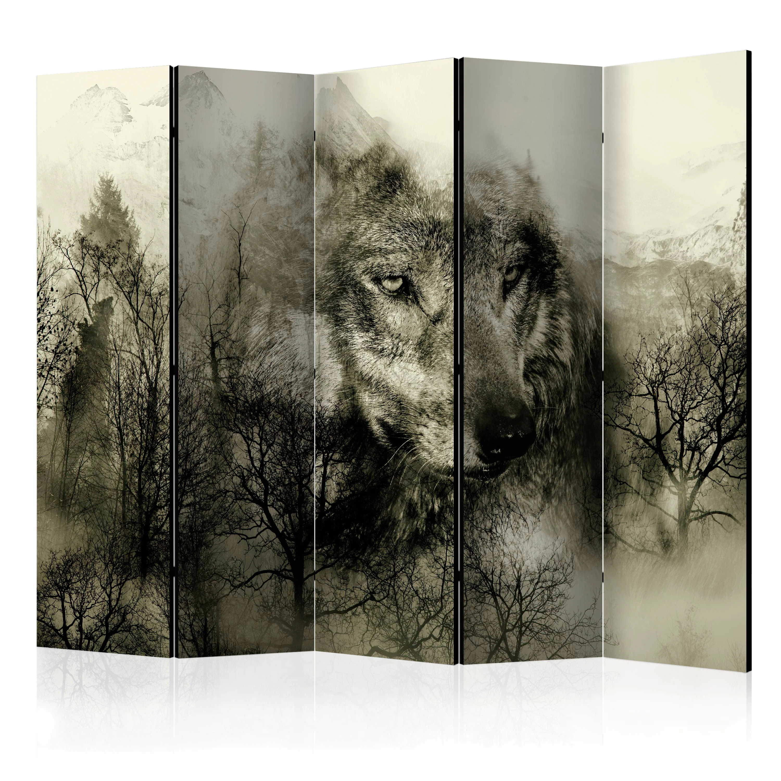 Rumsavdelare Skärmvägg Arkiio Mountain Predator Beige II 225x172 cm