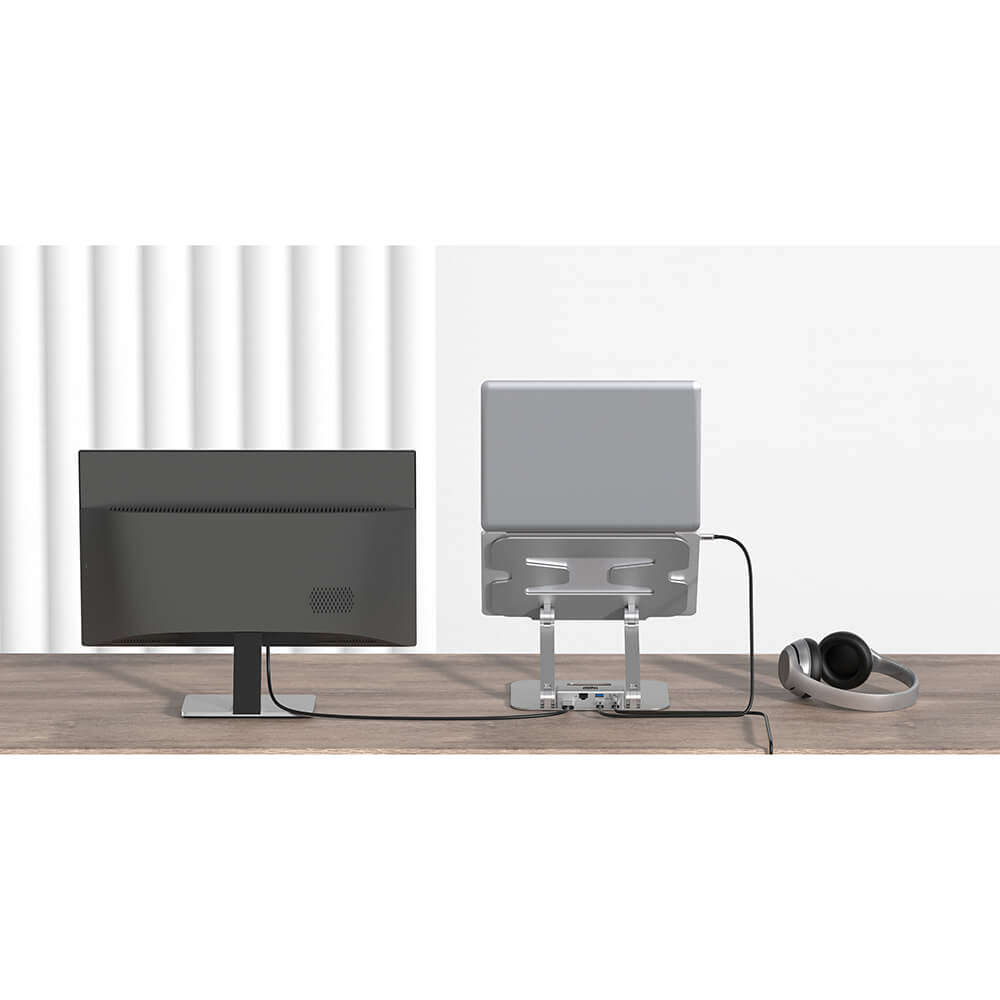 Laptopställ RAPOO UCS-5001 med USB-C Hubb