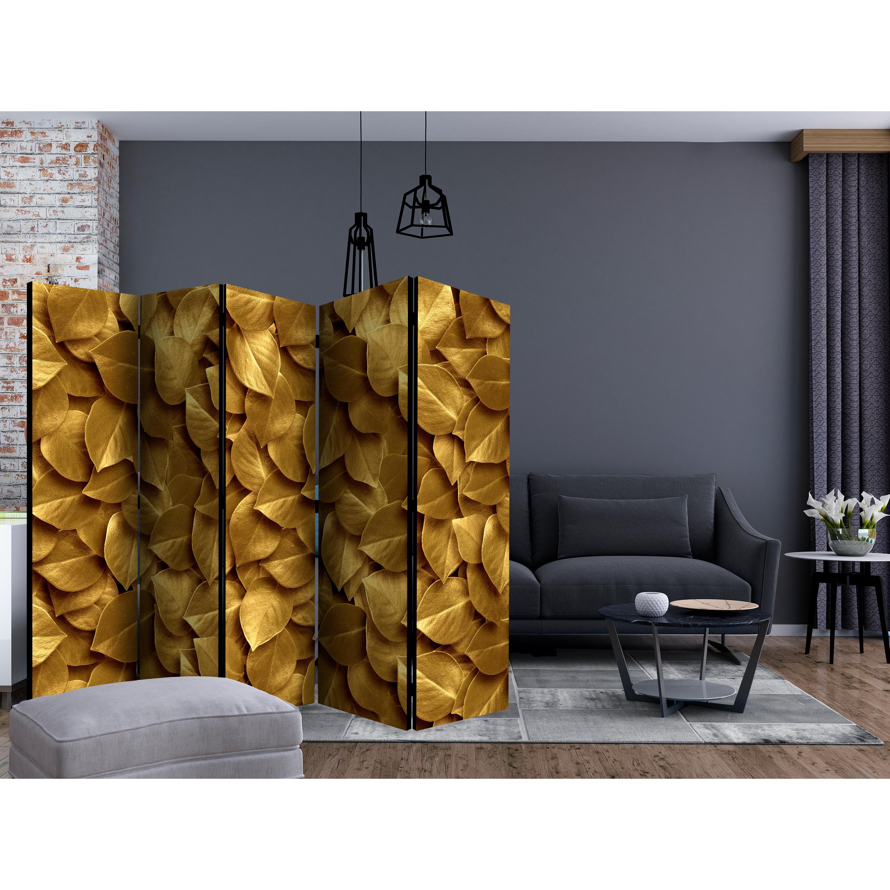 Rumsavdelare Skärmvägg Arkiio Golden Leaves II 225x172 cm