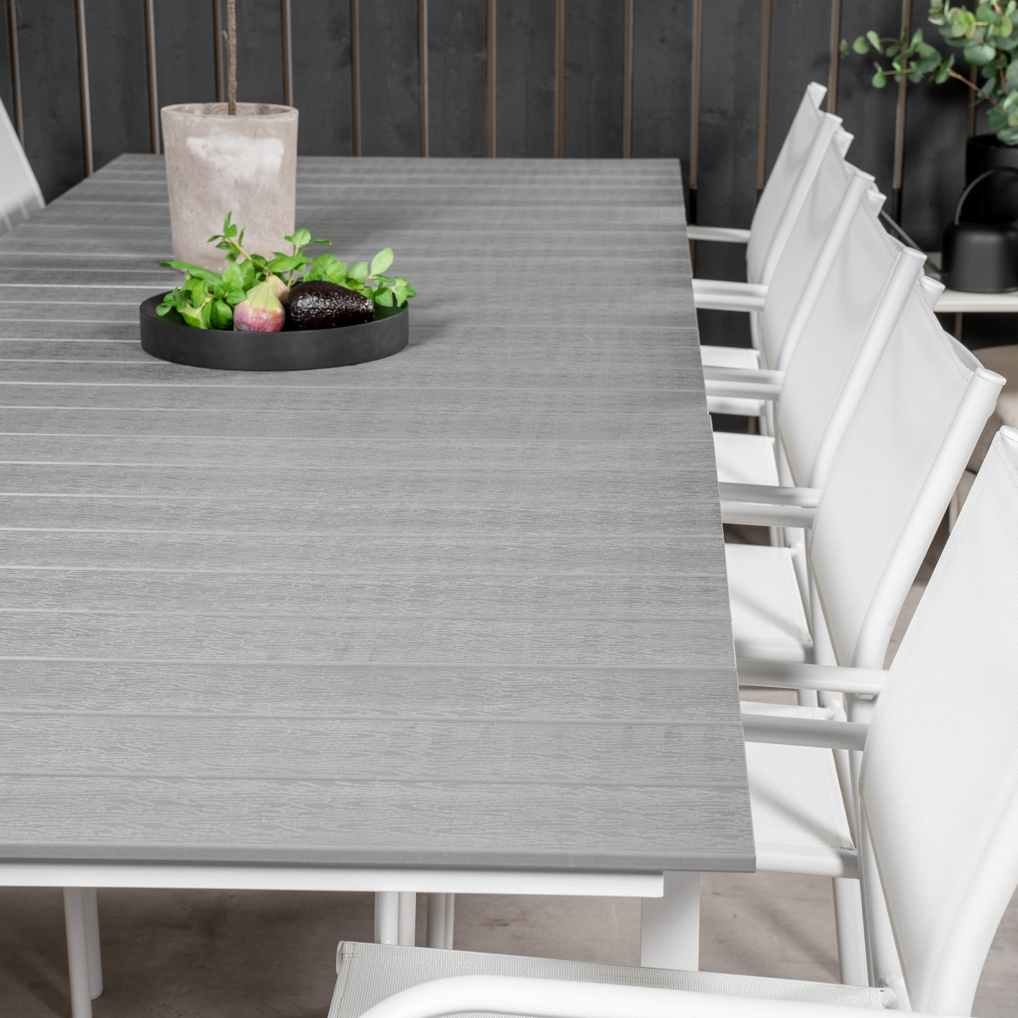 Matgrupp Venture Home Lova 224/324 med 10 Siri Karmstolar