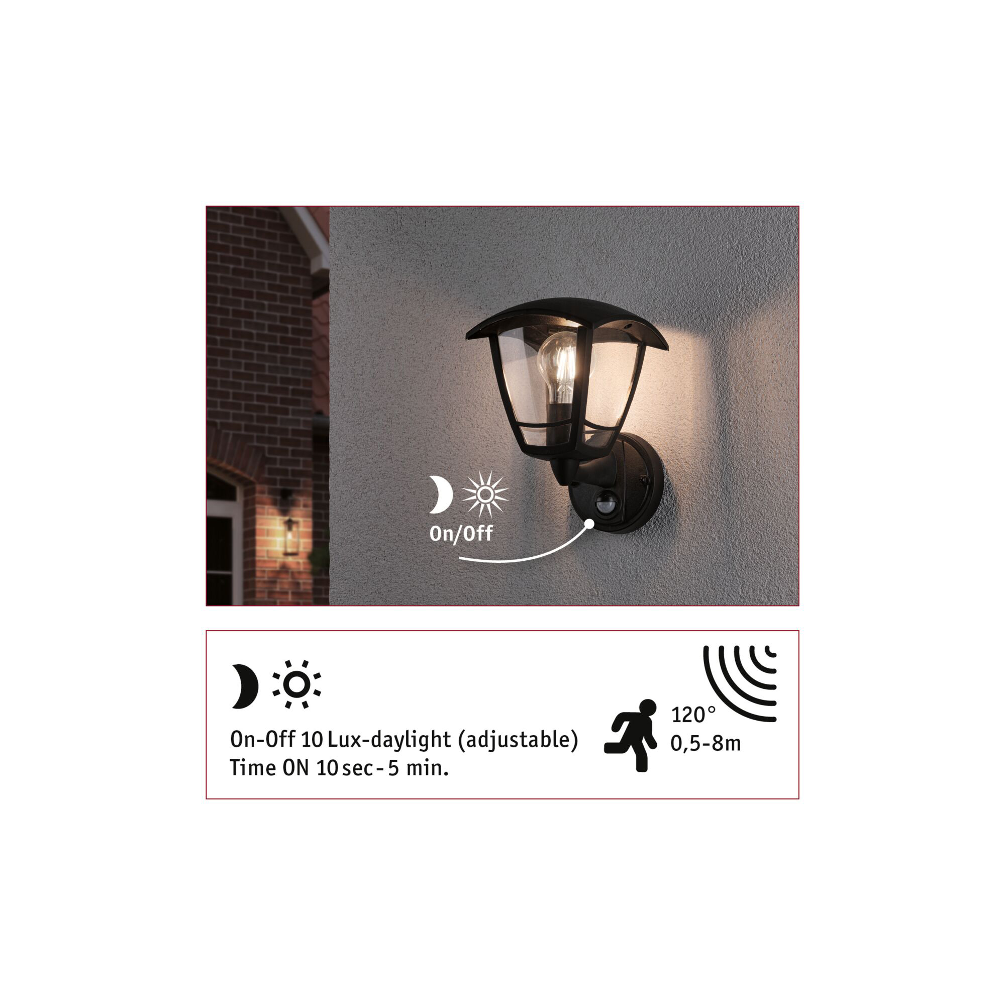 Fasadbelysning Paulmann Classic Curved Stående IP44 230V