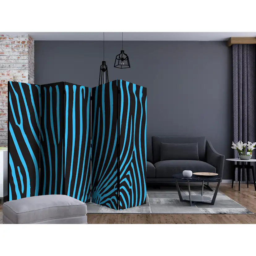Rumsavdelare Skärmvägg Arkiio Zebra Pattern II 225x172 cm