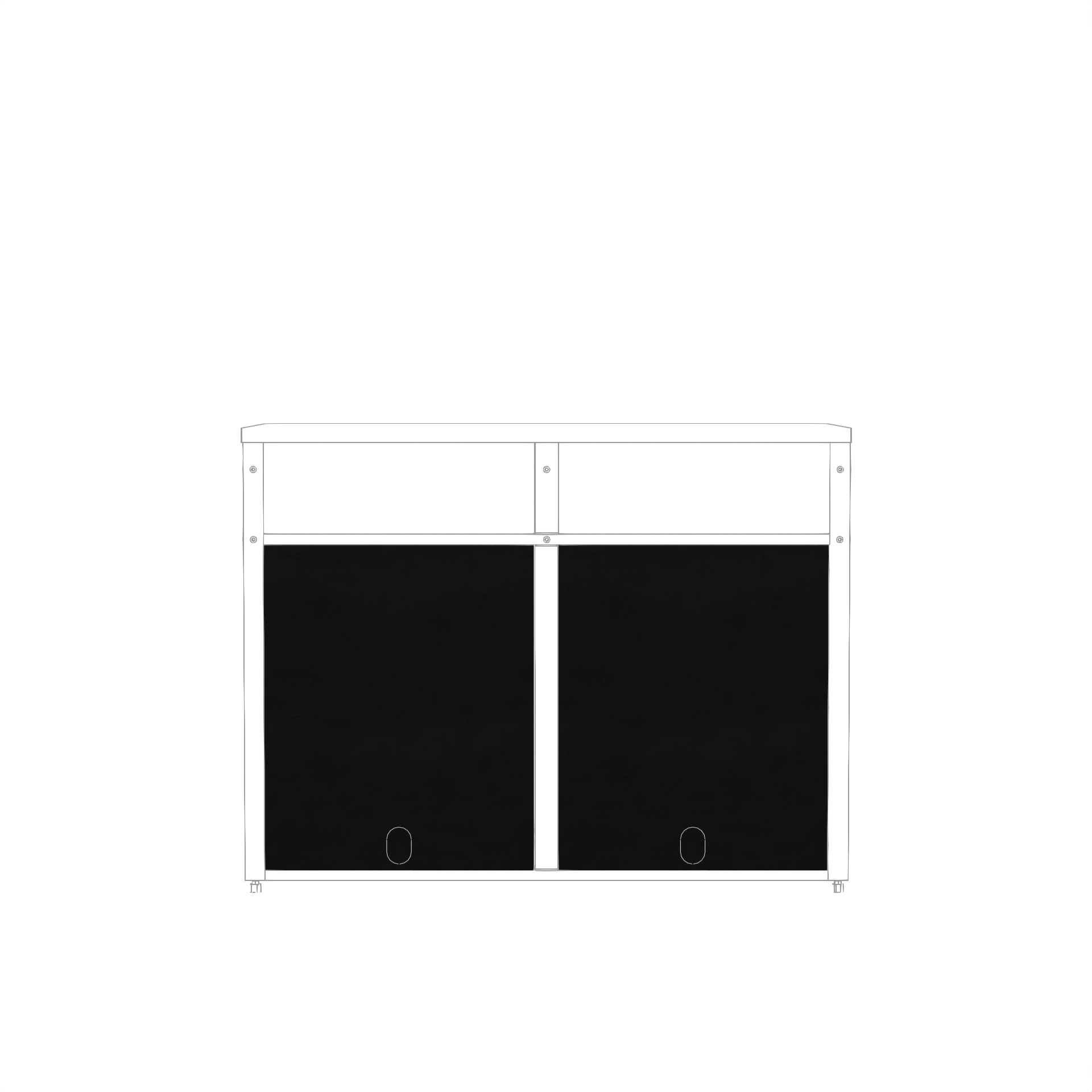 Täcksidor Skotte Kitchen 1208  Svart 4-Pack 650mm Till Utekök