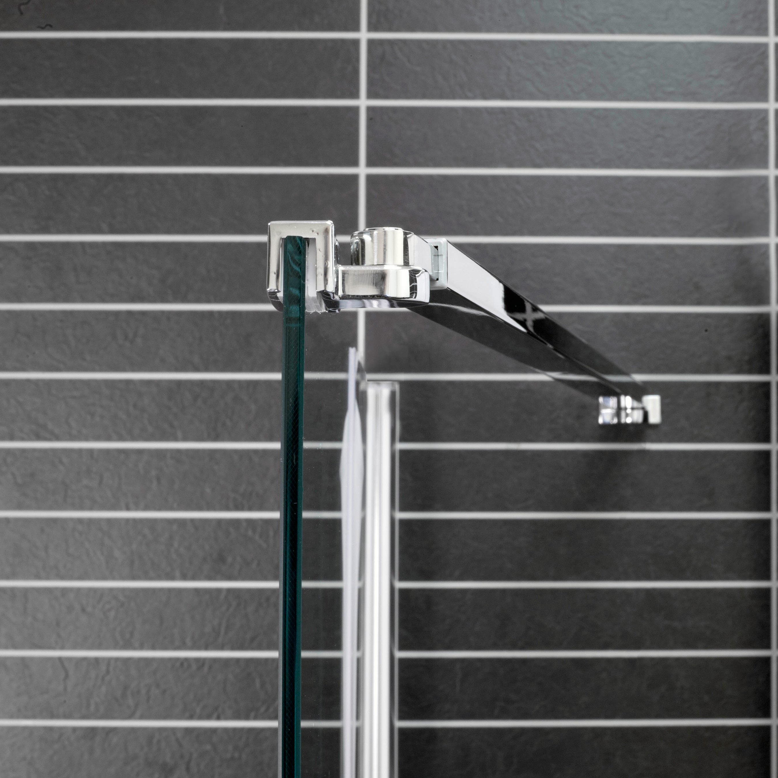Duschvägg Arrow Wall Delvis Frostat Glas
