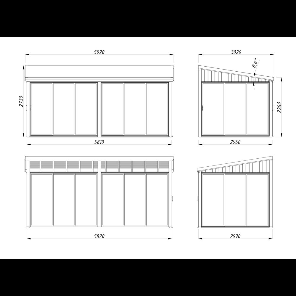 Uterum Palmako Lumi 17,3 m² (inv. 16,2 m²) Slide Plus