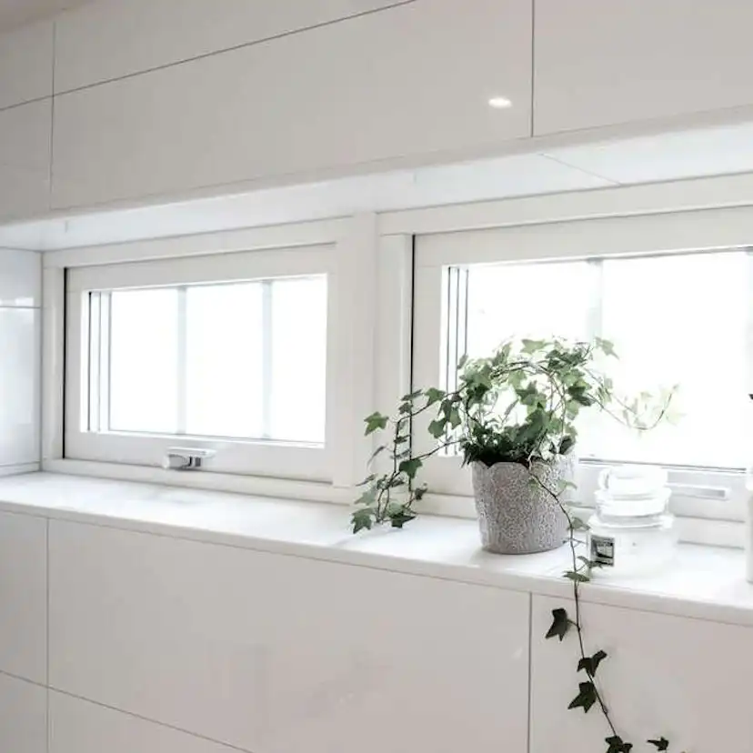 Överkantshängt Fönster Elitfönster Original Aluminium 100 3-Glas