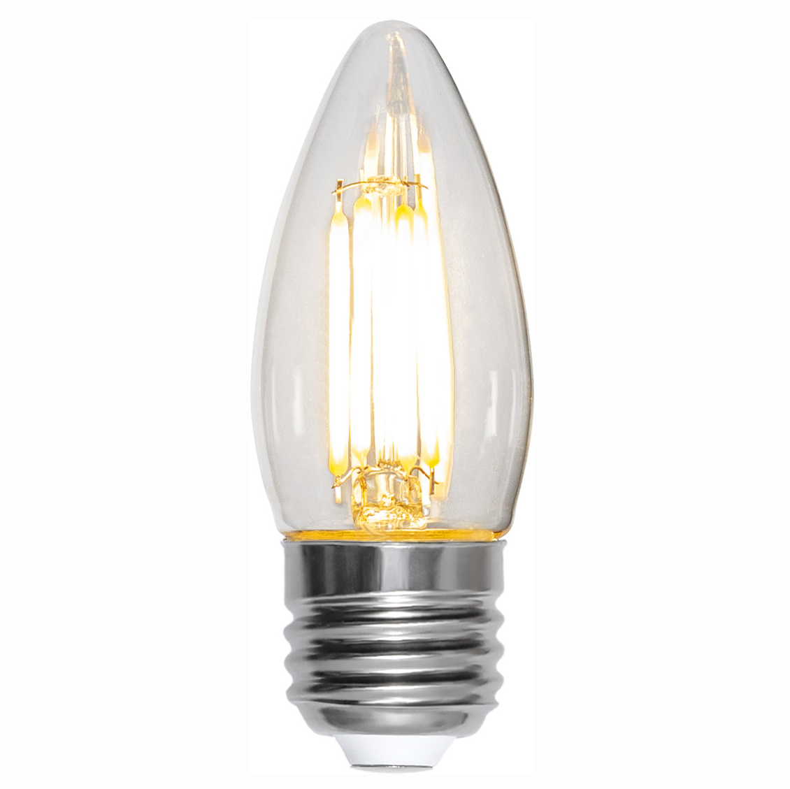 LED-lampa Star Trading Clear E27 C35 470 Lumen