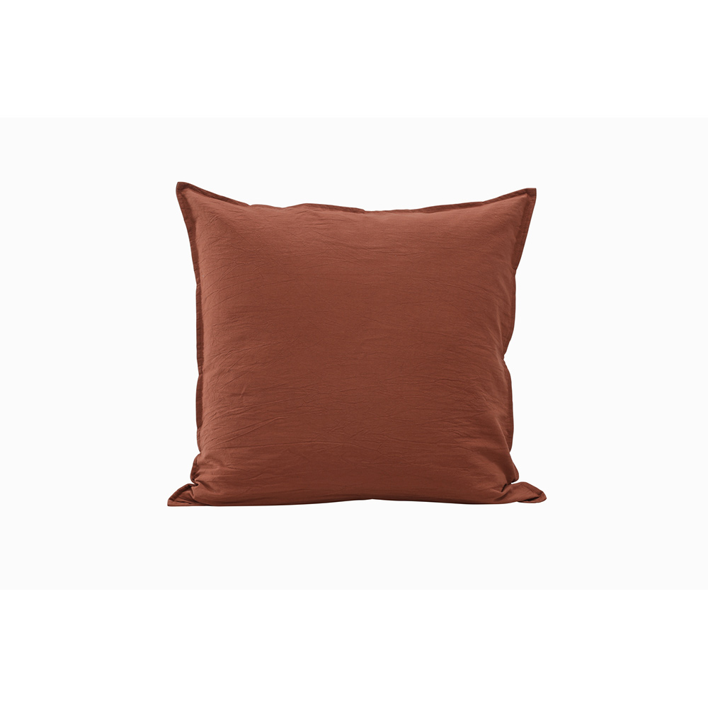 Ronja Cushion Cover Washed Cotton - Roasty / Mörkbrun