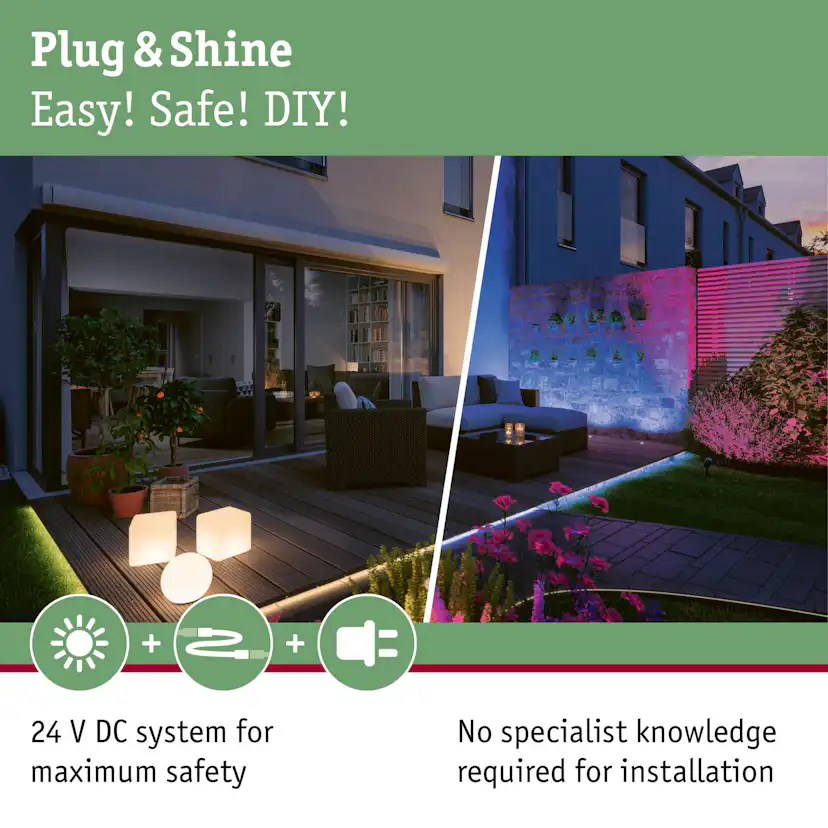 Dekorationsljus LED Paulmann Star Plug & Shine IP67 24V