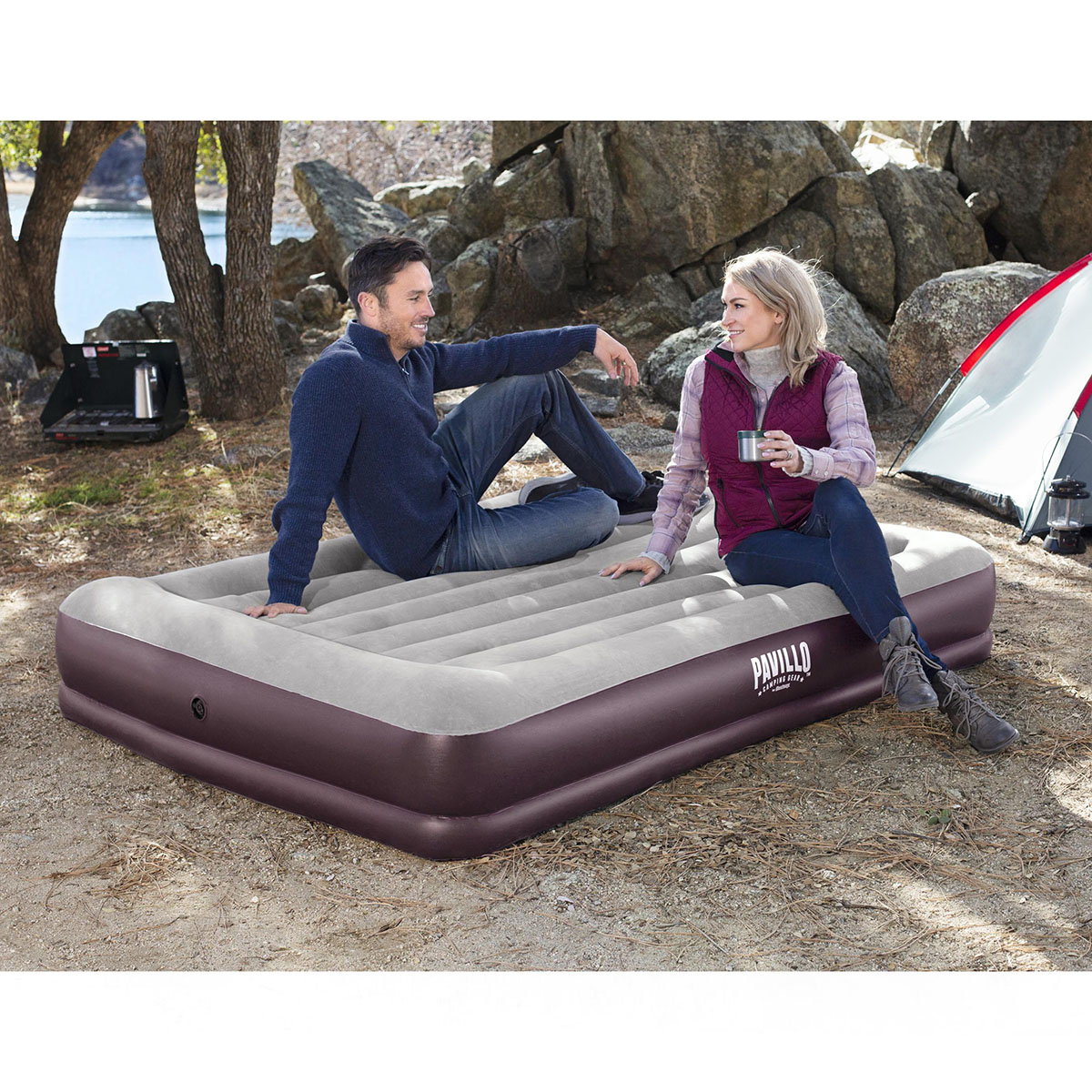 Uppblåsbar Madrass Bestway Pavillo Tritech Airbed Queen