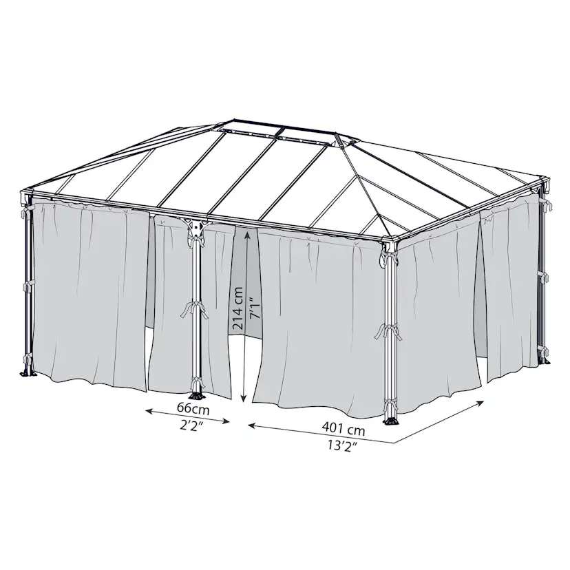 Gardinset Canopia by Palram till Martinique 5000