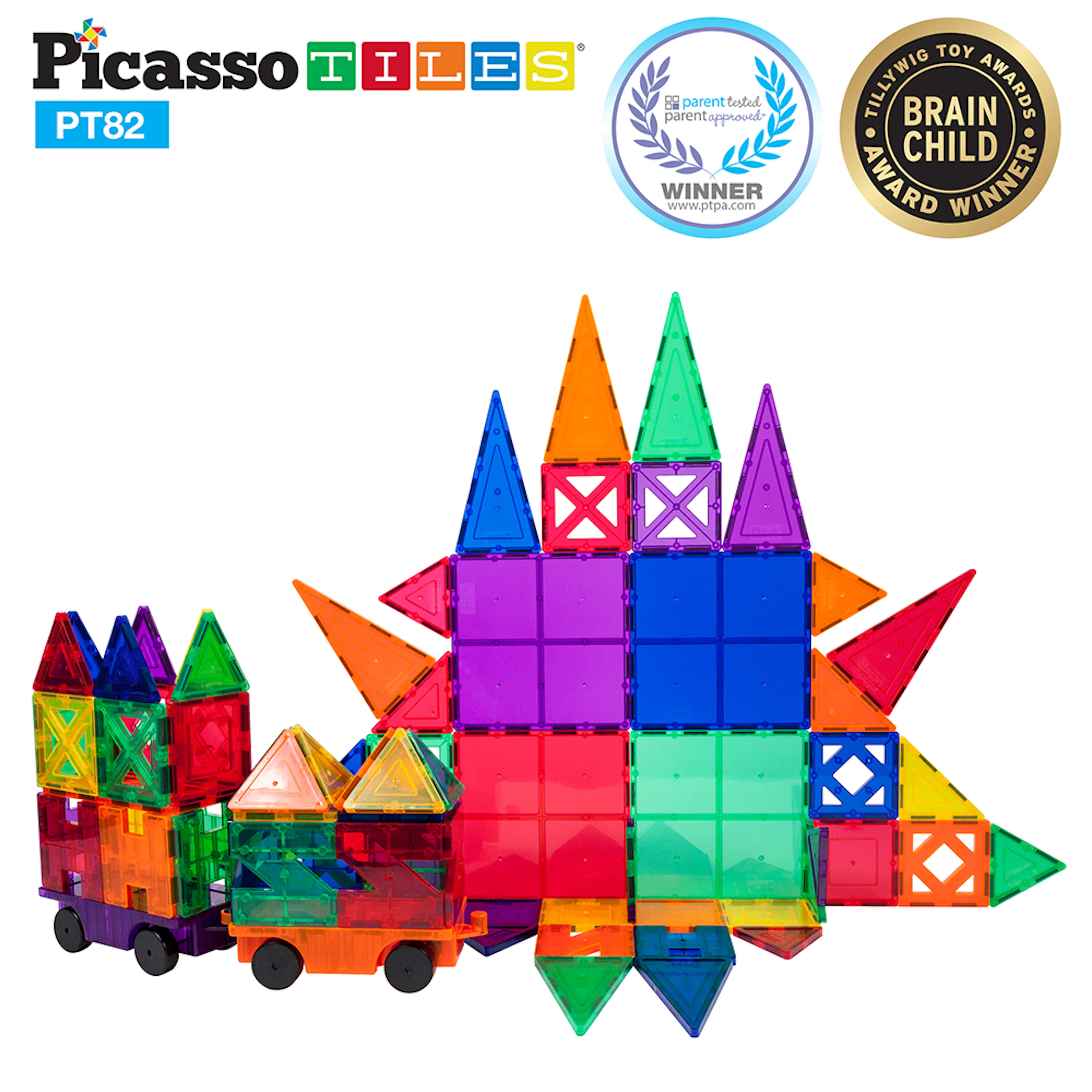 Magnetplattor Picasso Tiles 82 bitar