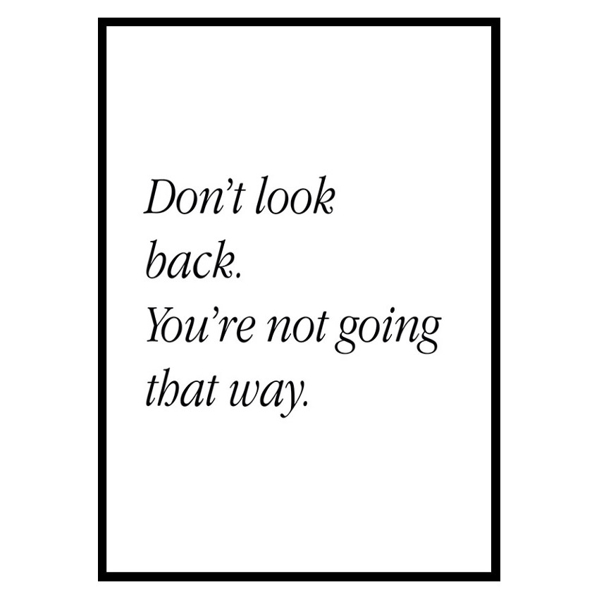 Poster Gallerix Don't Look Back