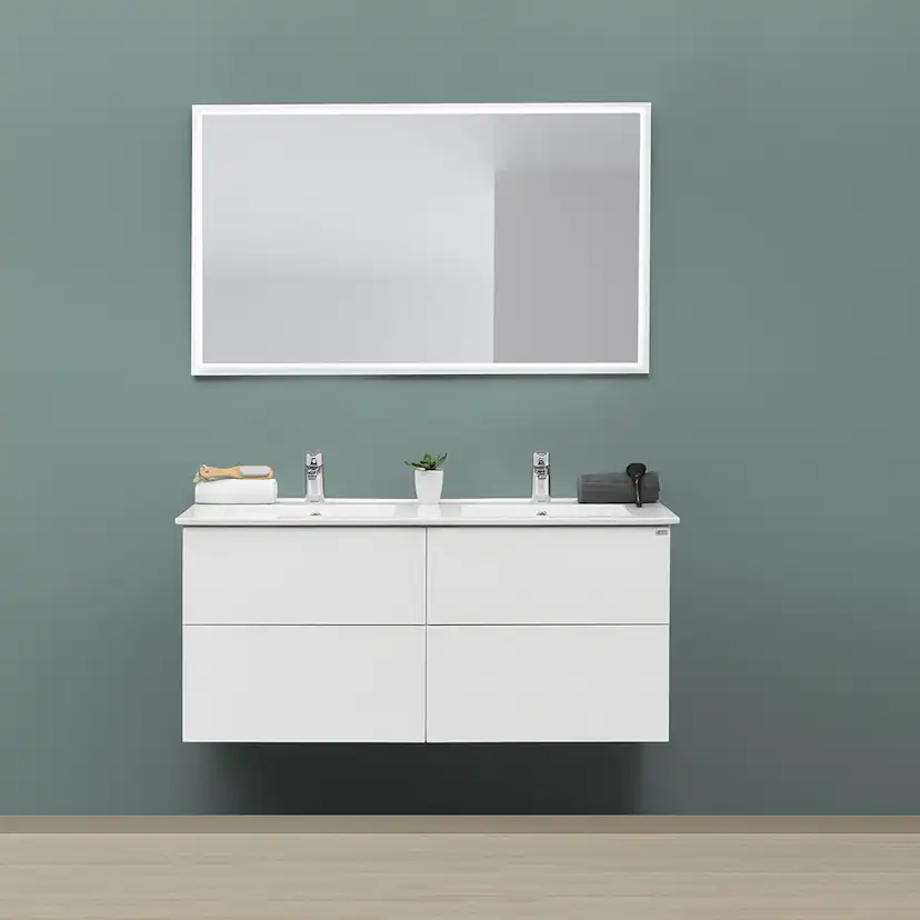 Tvättställsskåp 4AQUA Slim H Med 4 Lådor