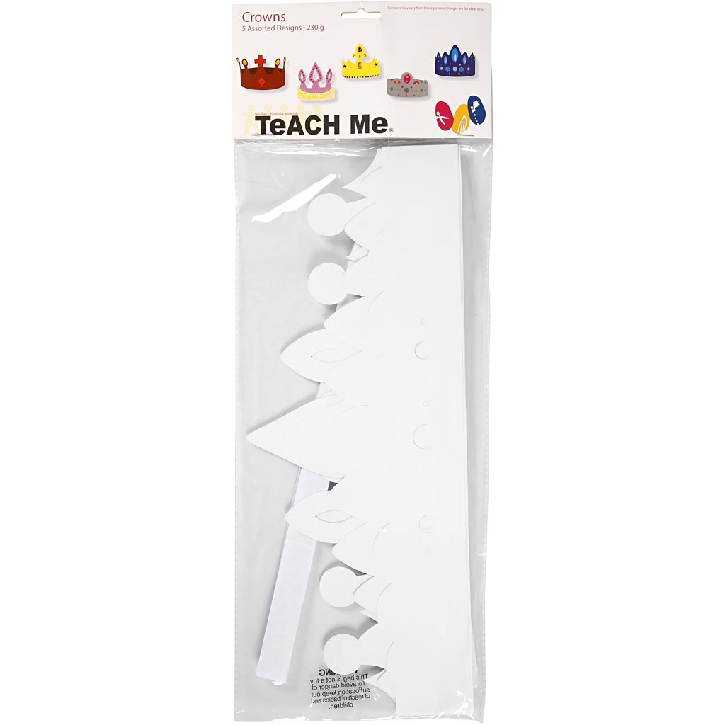 Kronor Creativ Company Av Papp Vit 60 cm 5 St/1 Förp